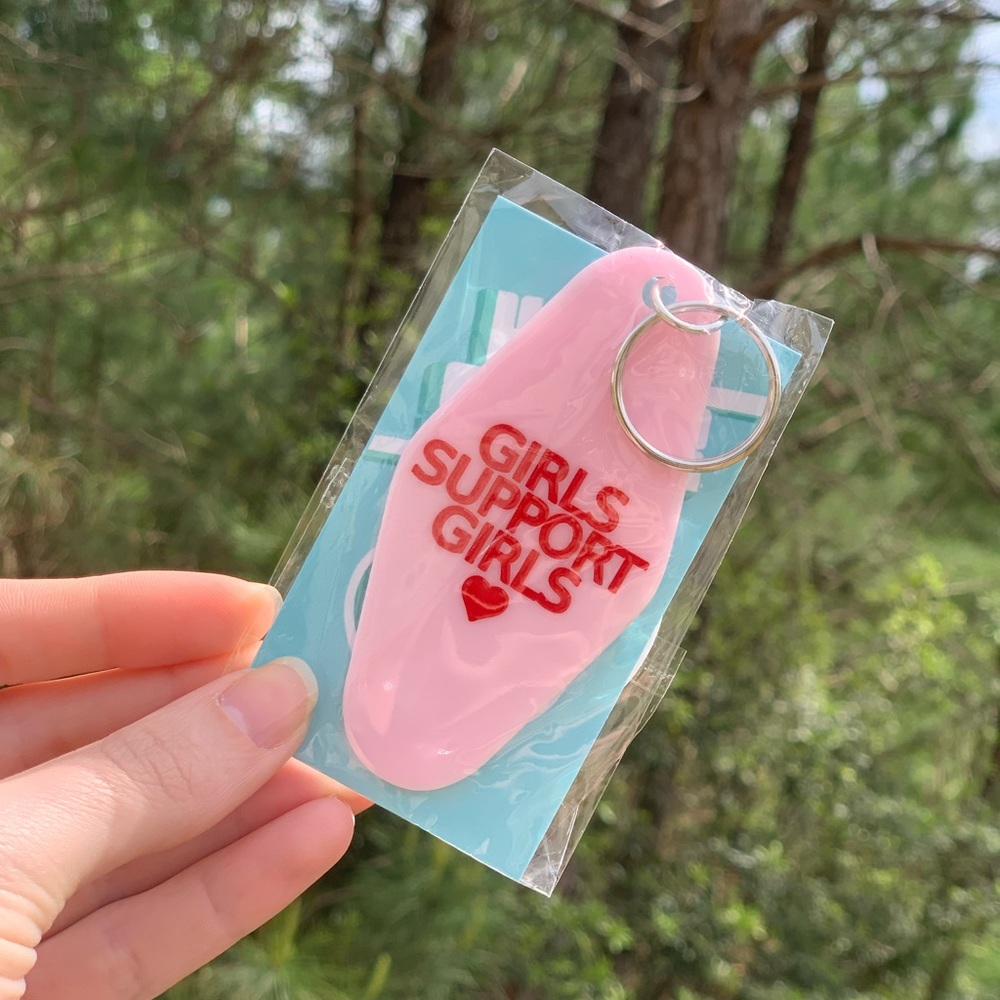 Girls Support Girls Keychain